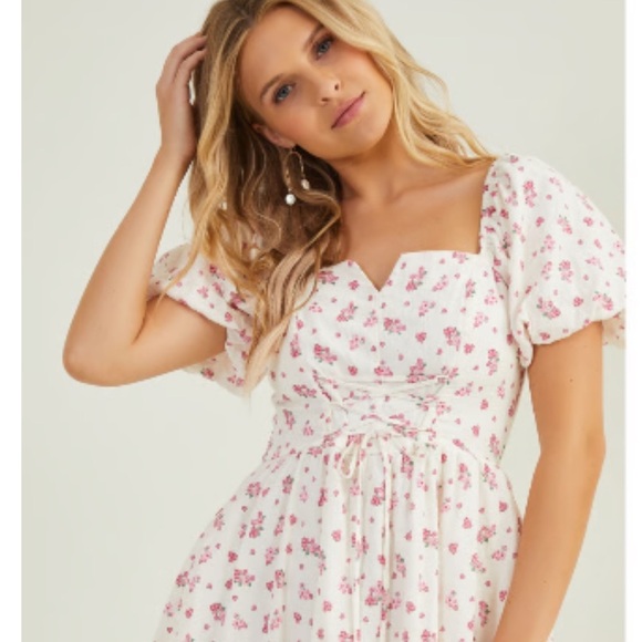 Altar'd State Pink Floral Mini Dress - Picture 8 of 13